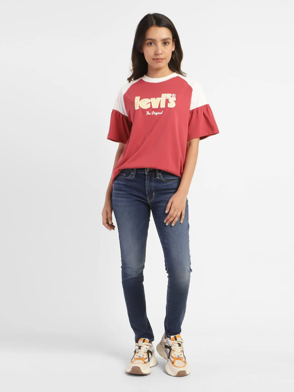 Favorite Basic Women's 711 Blue Skinny Fit Mid Rise Jeans