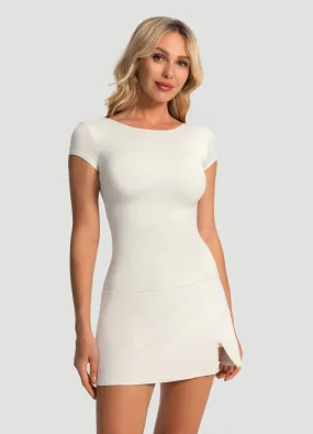 Comfy Wardrobe Open-Back T-Shirt