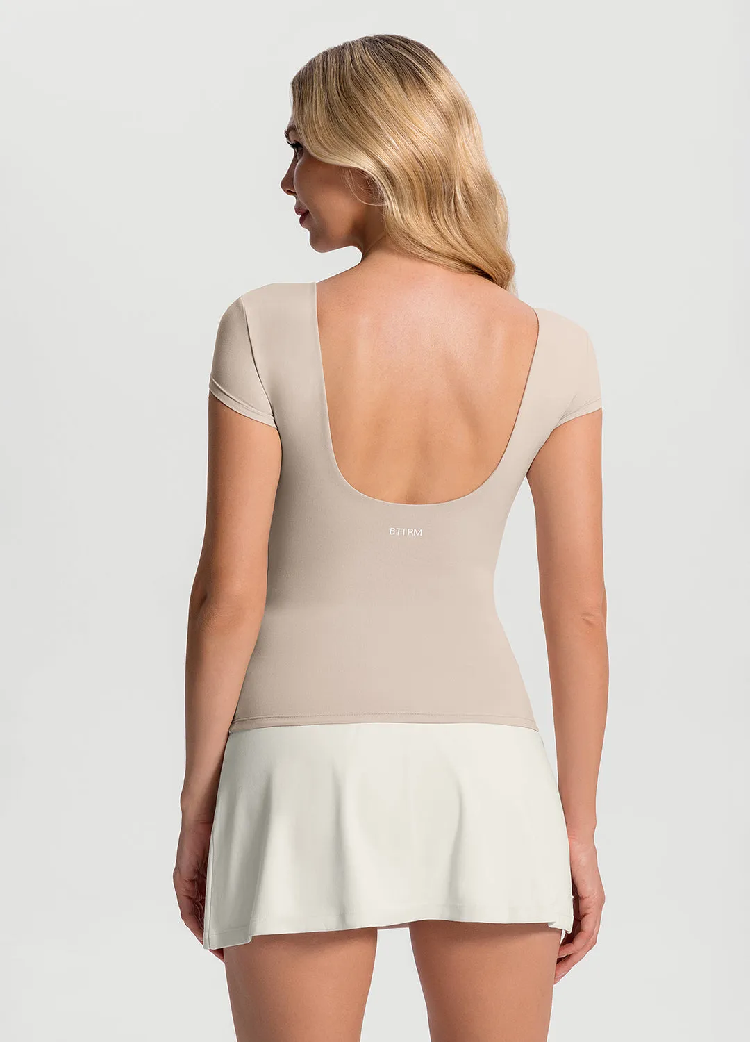 Open-Back T-Shirt Comfort Stretch Wear