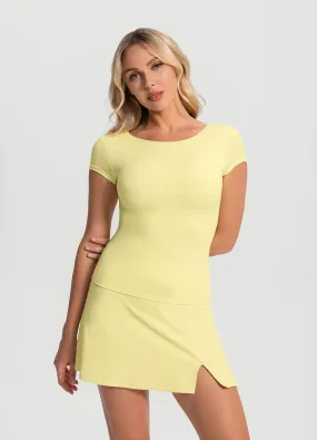 Open-Back T-Shirt Street Trend Look EnhancedDurabilityFinish