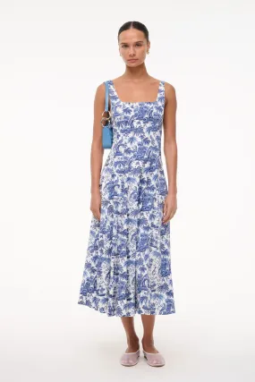 Comfortable Design Wear WELLS DRESS | BLUE TOILE