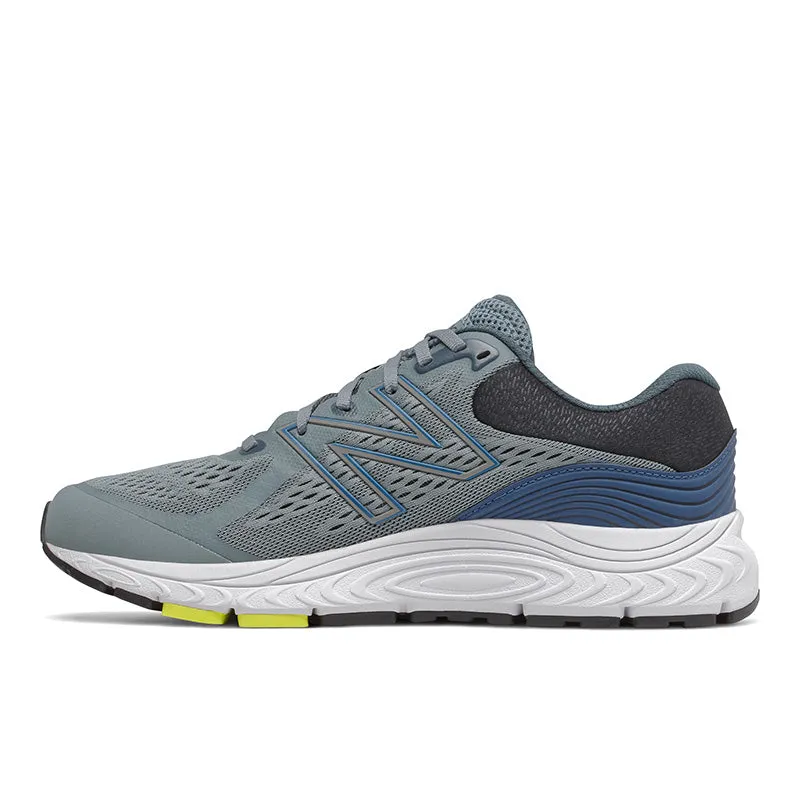 840v5 - Ocean Grey with Oxygen Blue - Men's ergonomic shoes