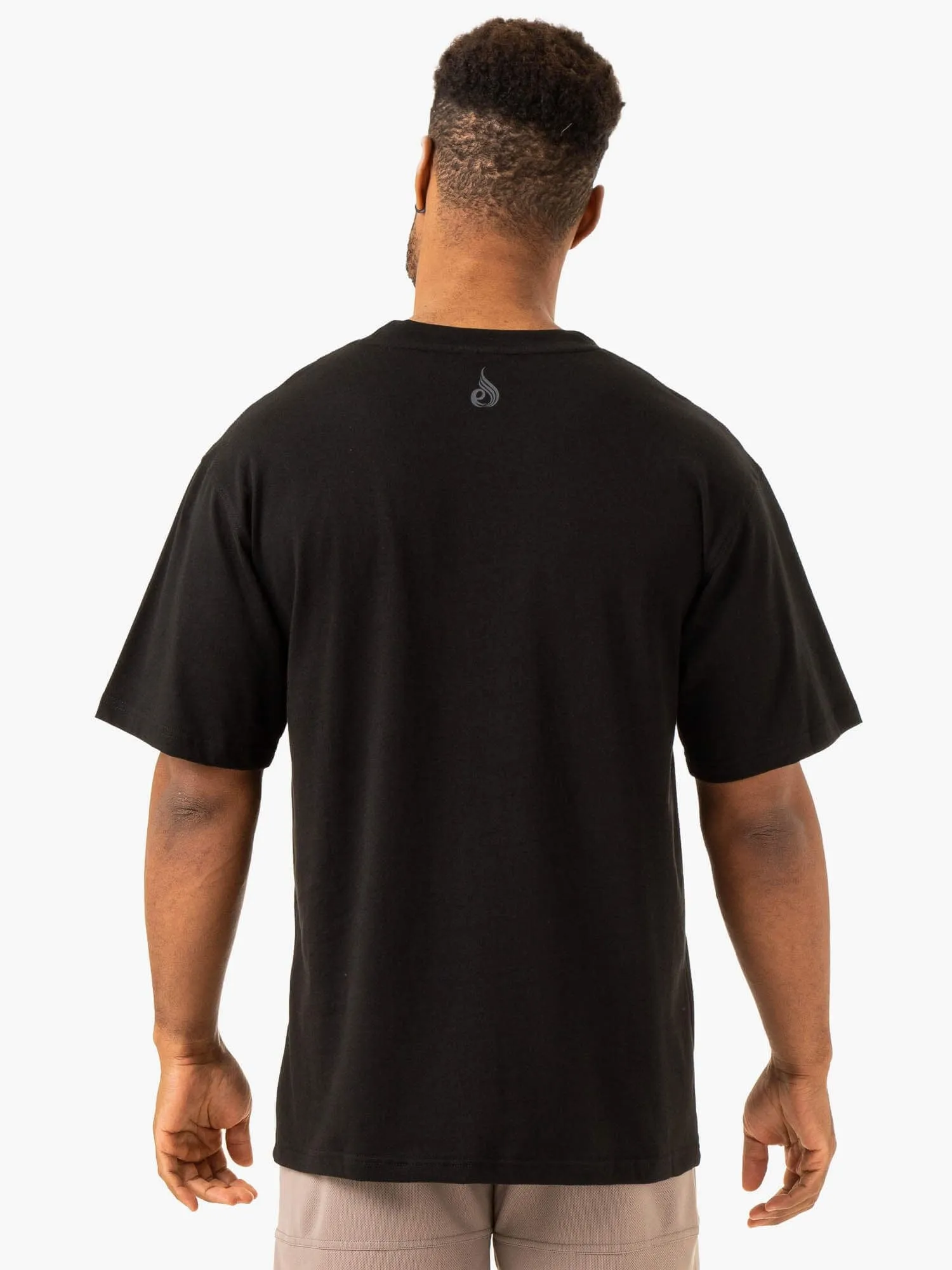 High-Quality Fabric Overdrive Oversized T-Shirt - Black