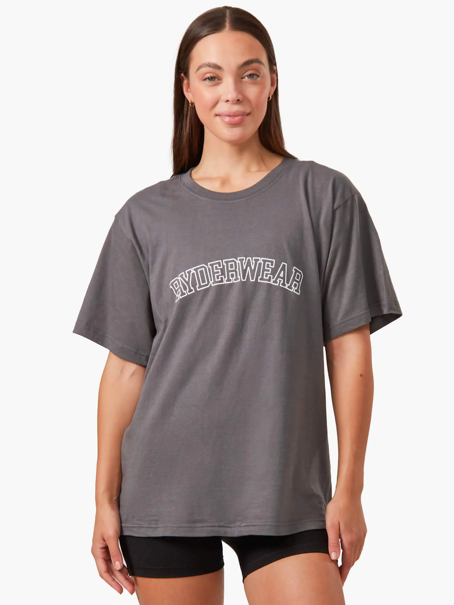 Oversized T-Shirt - Charcoal UV Protective Fabric