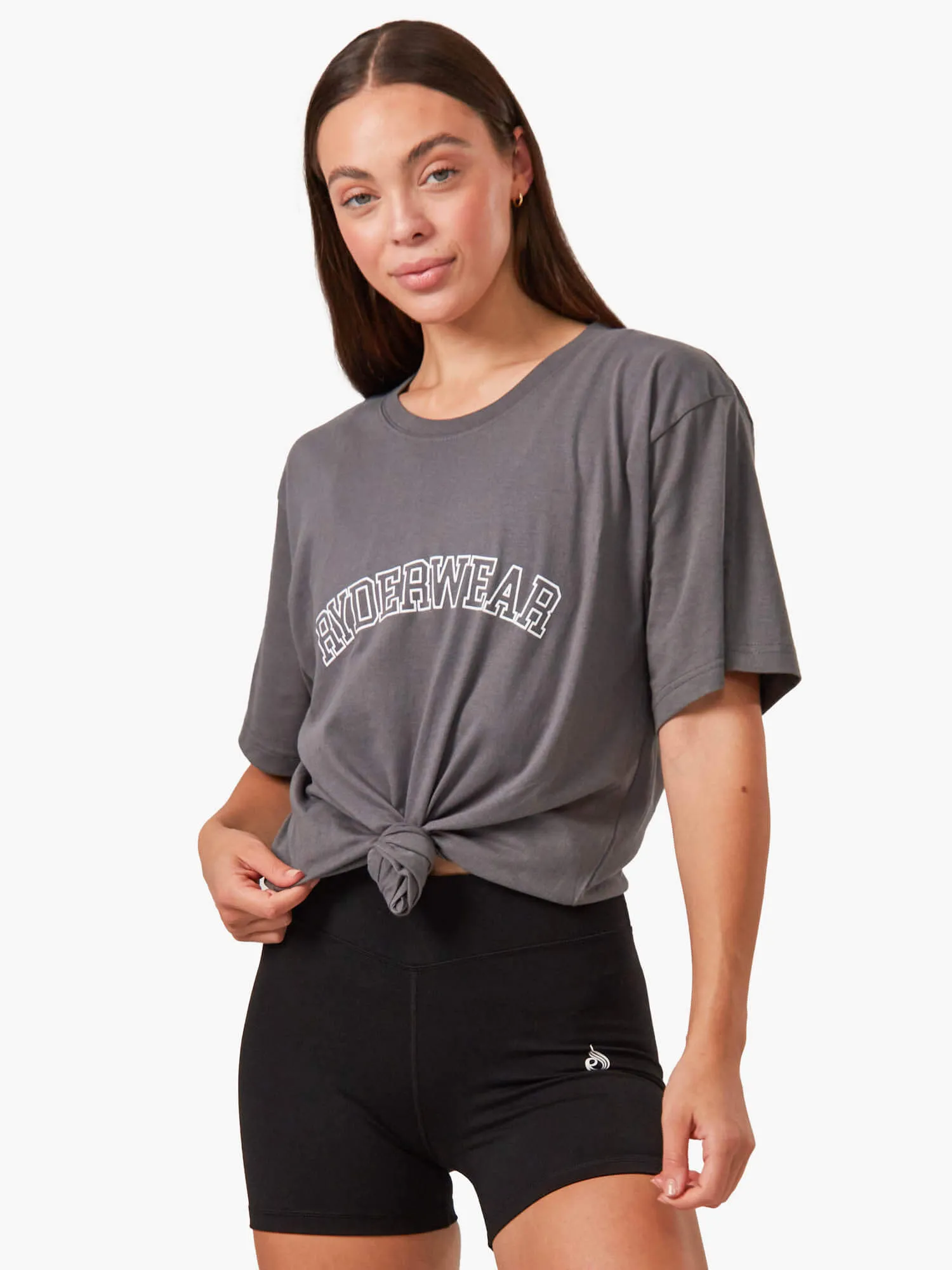 Oversized T-Shirt - Charcoal Outdoor Comfort Style Oversized Cut