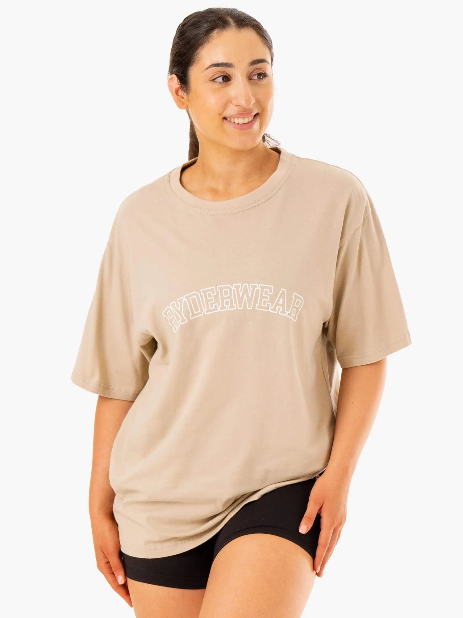 Oversized T-Shirt - Sandstone Timeless Comfort Wear