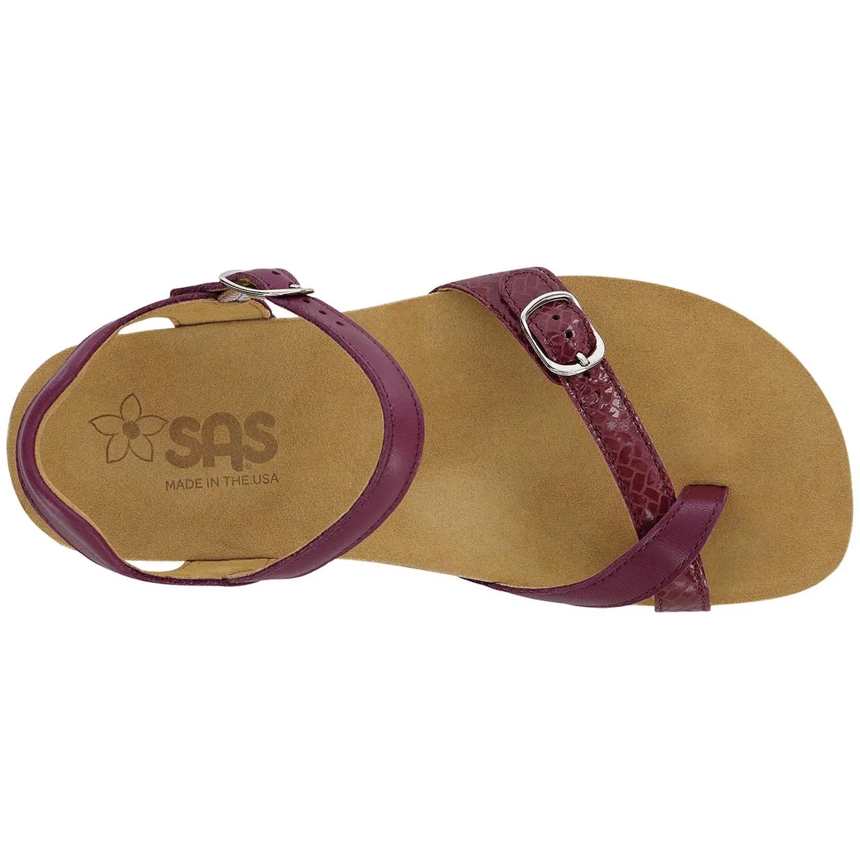 Pampa - Plum Weave Flexible Travel Sandals