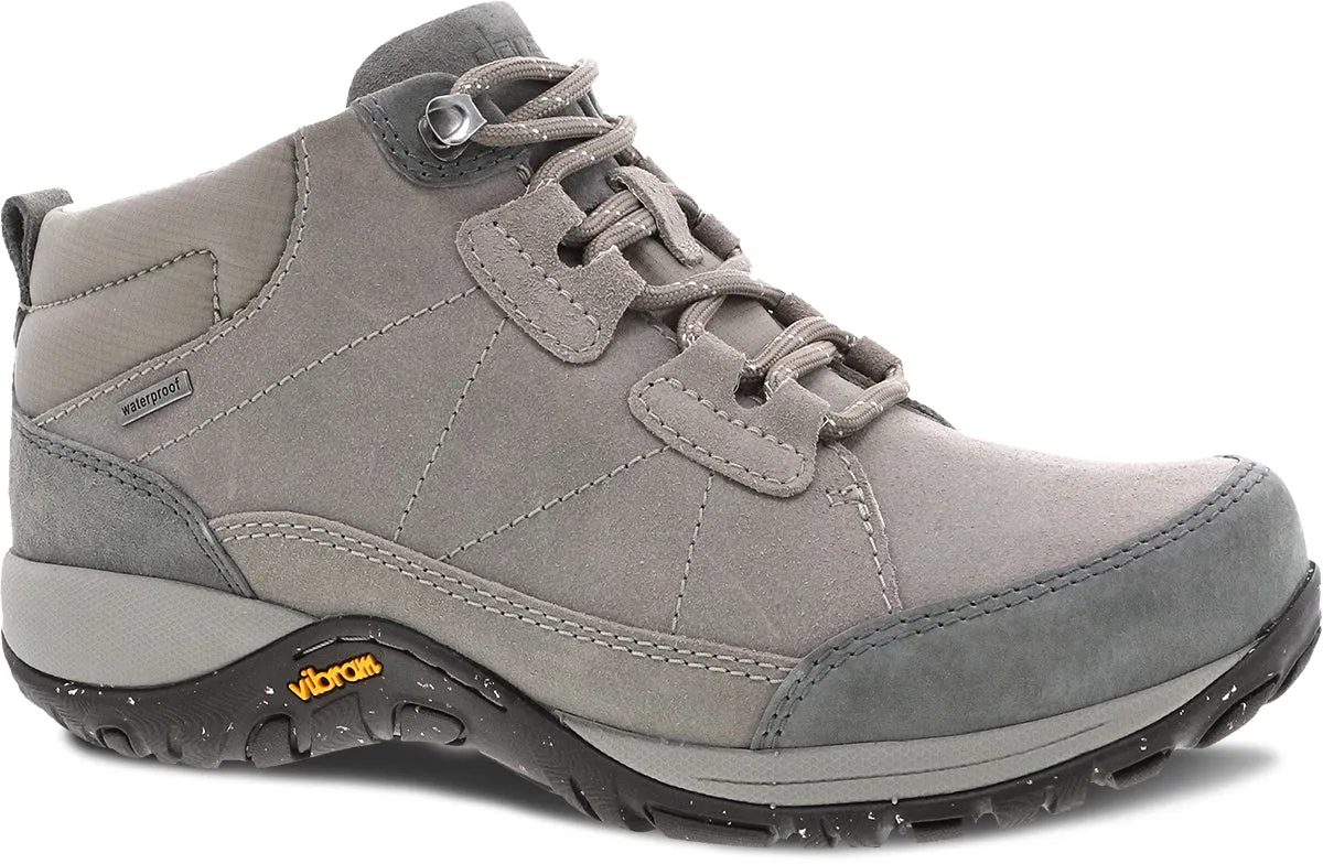 Pearla - Stone Burnished Suede Cushioned Step Urban Commute Padded Interior Cold Weather Commuter