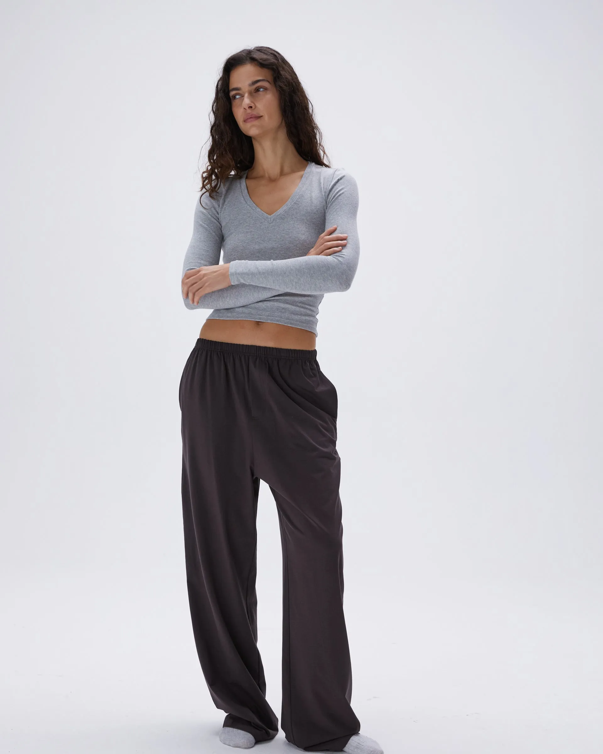 Modal Cotton Pants - Coffee Bean Versatile Fashion Modular Attachment