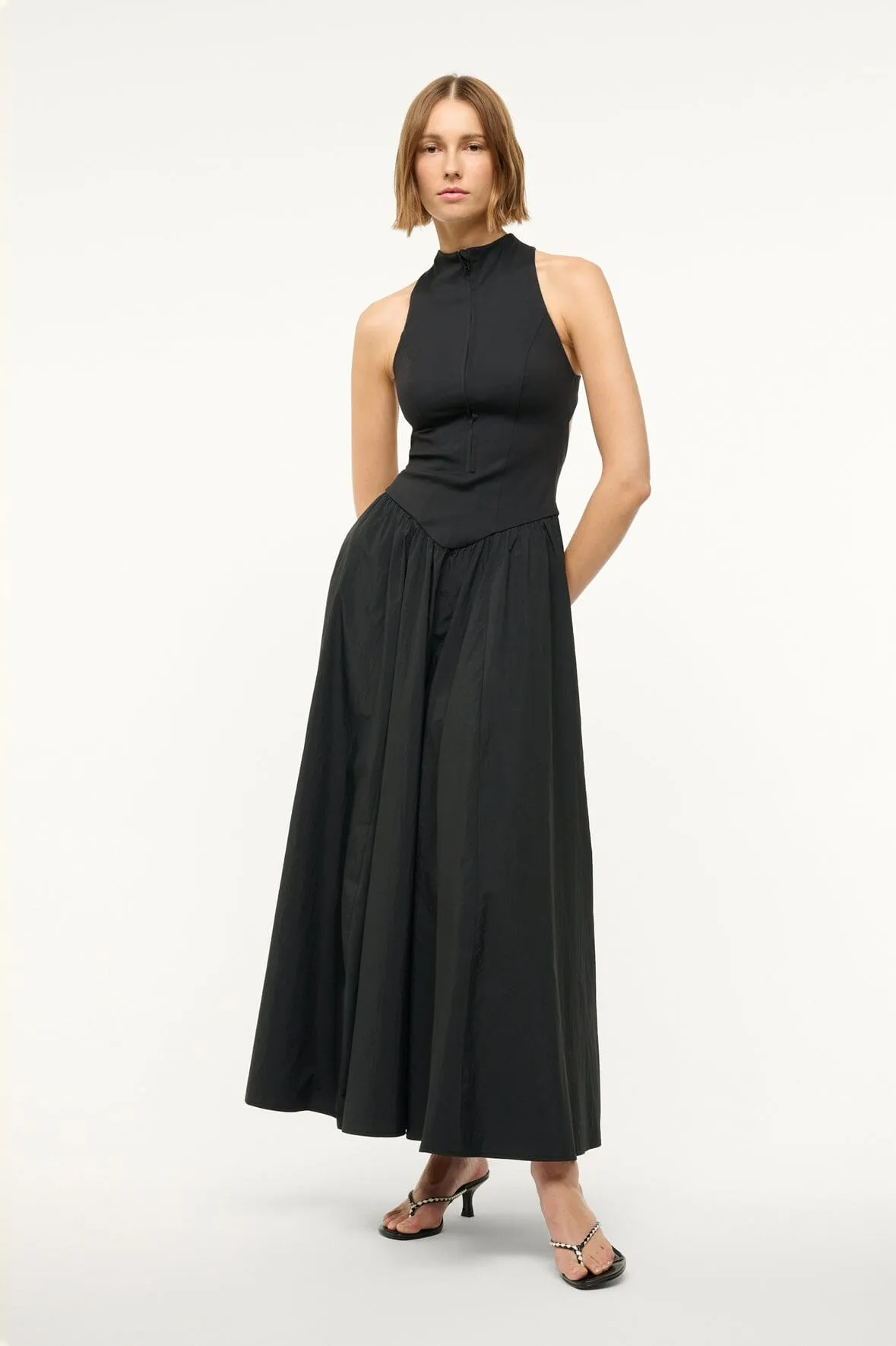 CREVASSE MAXI DRESS | BLACK Art Event Reversible-Style
