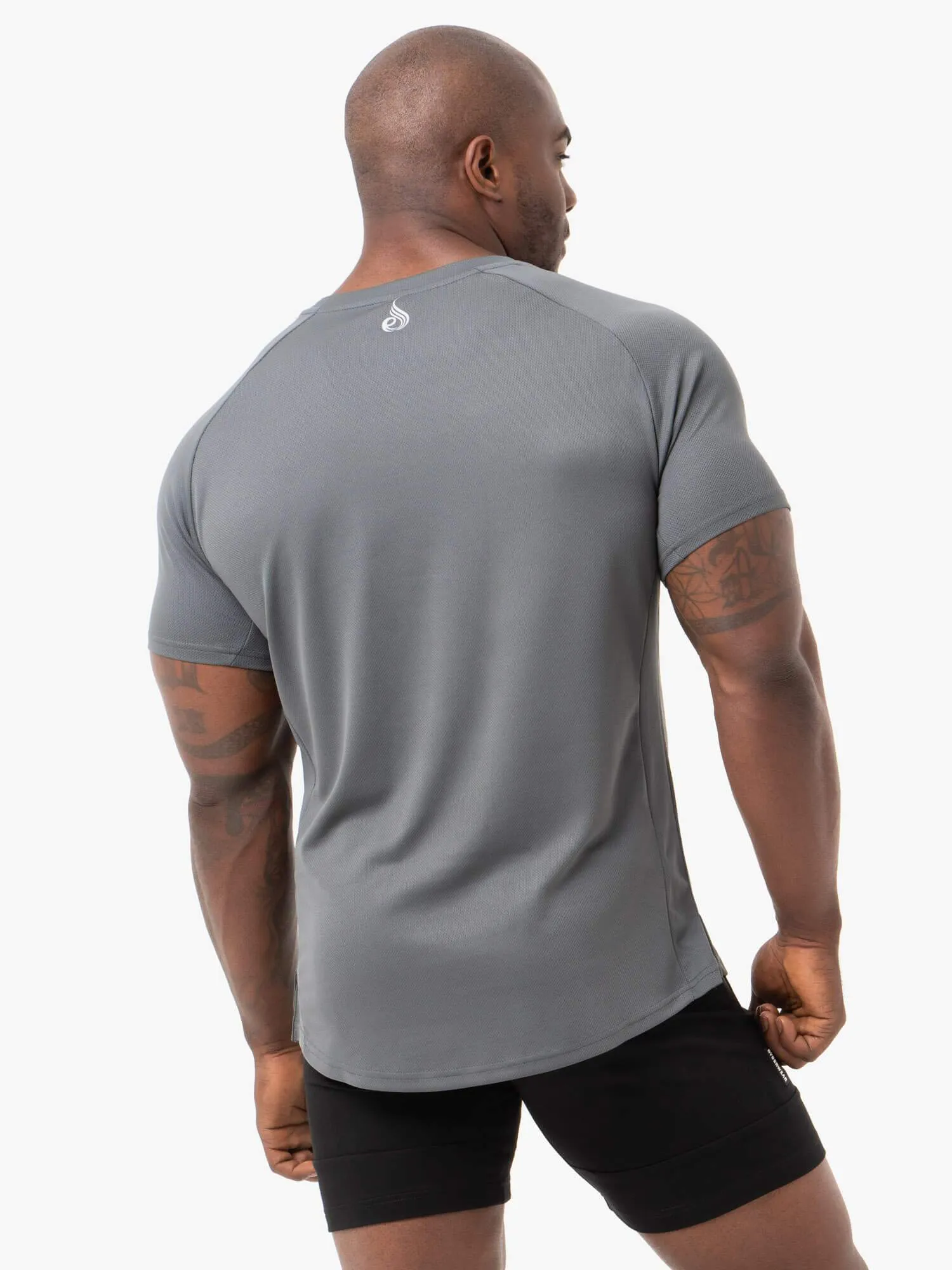 Energy Mesh T-Shirt - Charcoal Stylish Comfort