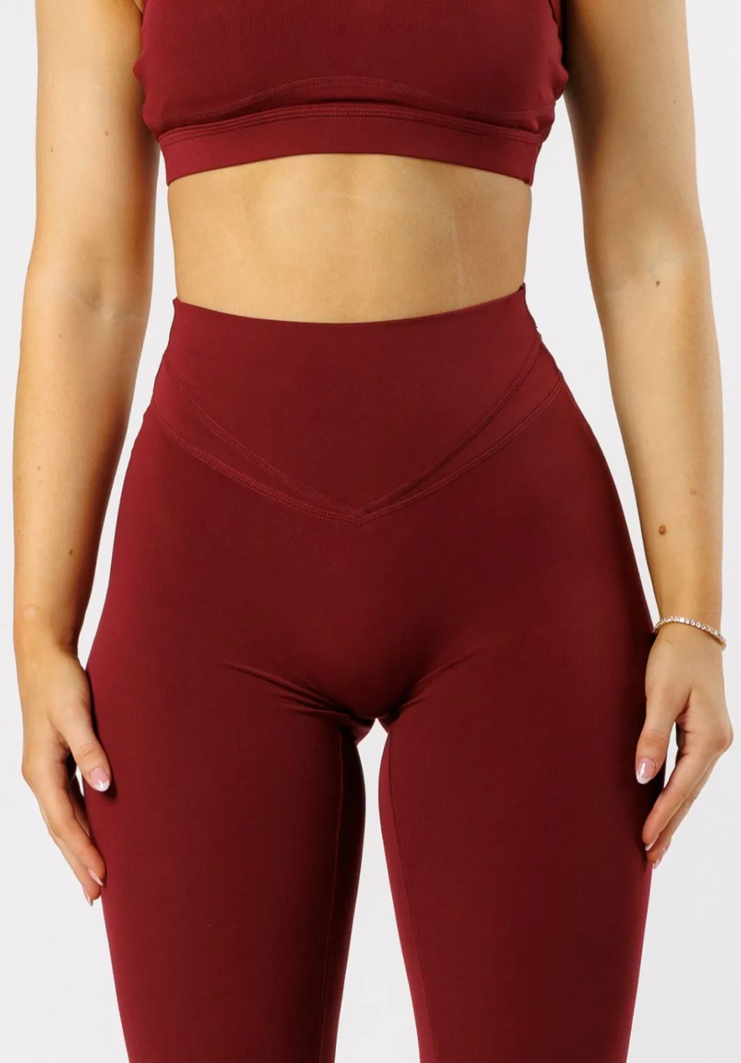 Reluna? Icon Sculptseam? Plus Legging Red Velvet High Waisted Support Outdoor Lover Eco Friendly