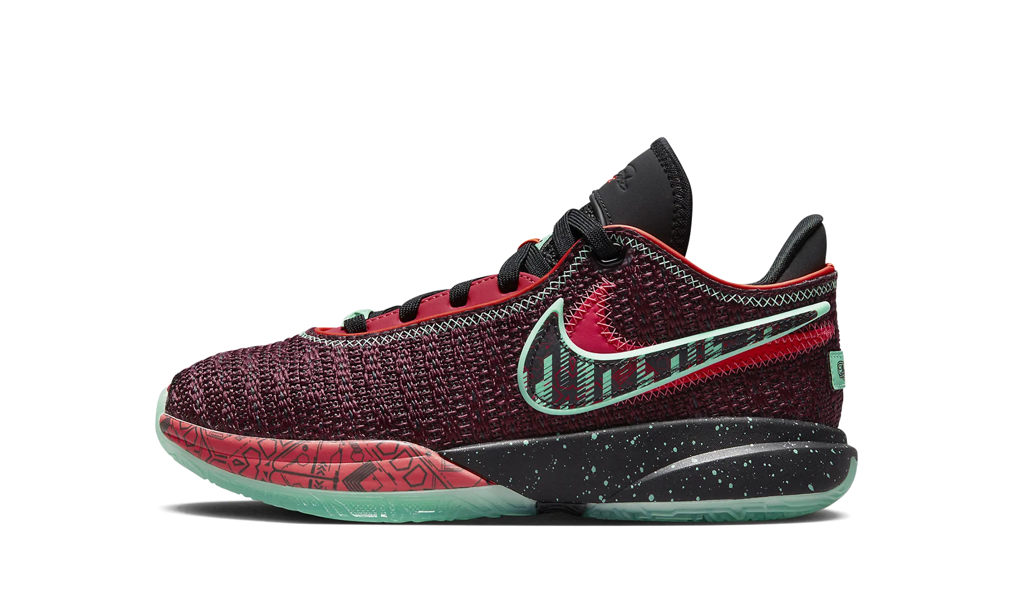 Sneakers Zip Up Play Driven Frame LeBron 20 GS "Night Maroon"