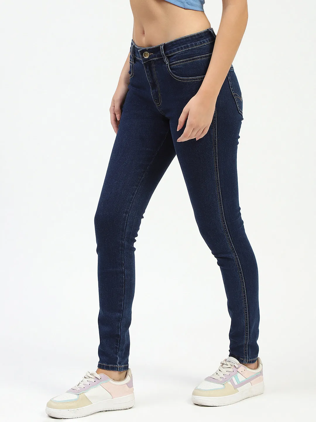Fall Outfit Madame Blue Skinny Fit Jeans
