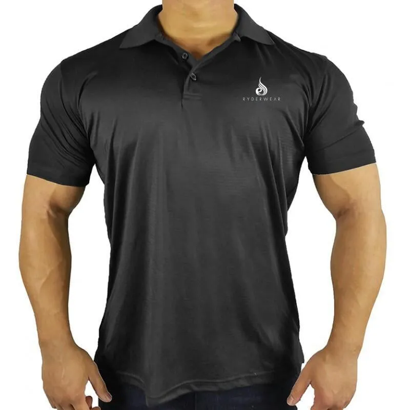 Summer Comfort Polo Tee - Black