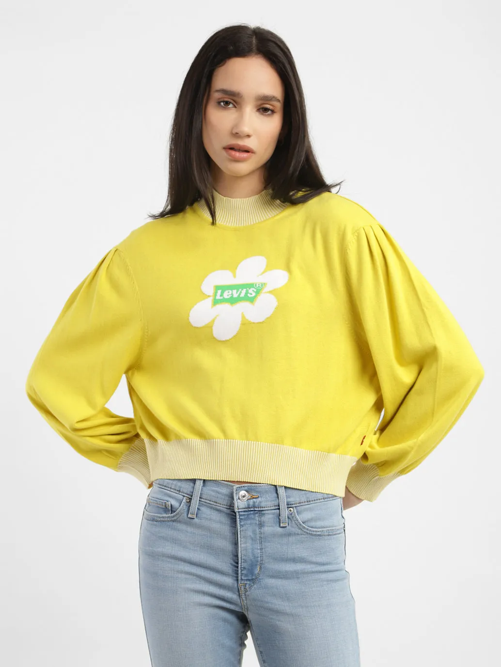 Chilly Days Wear Women's Brand Logo High Neck Sweatshirt