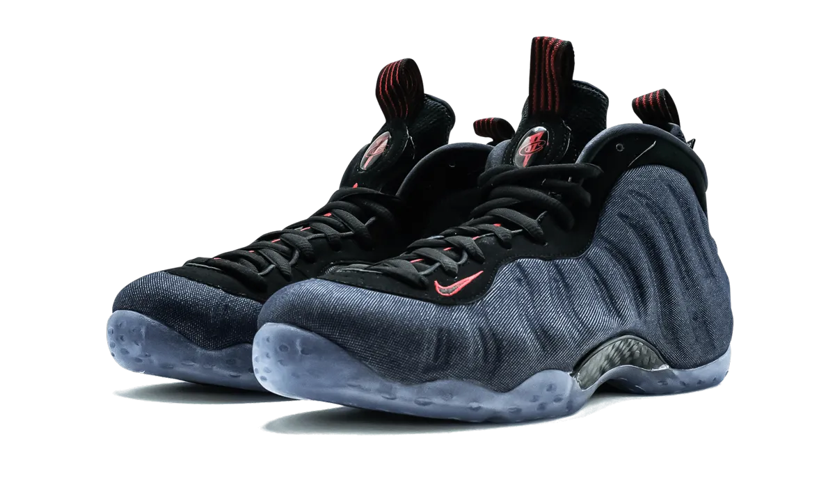 Enhanced Traction Sneakers Flat Sole Air Foamposite One "Denim"