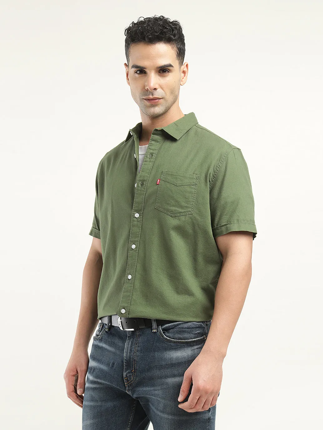 Comfy Look Men's Solid Slim Fit Shirt