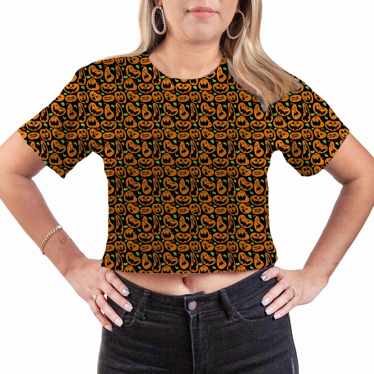 Ethically Sourced Material Casual Flex Design Pumpkin Patch