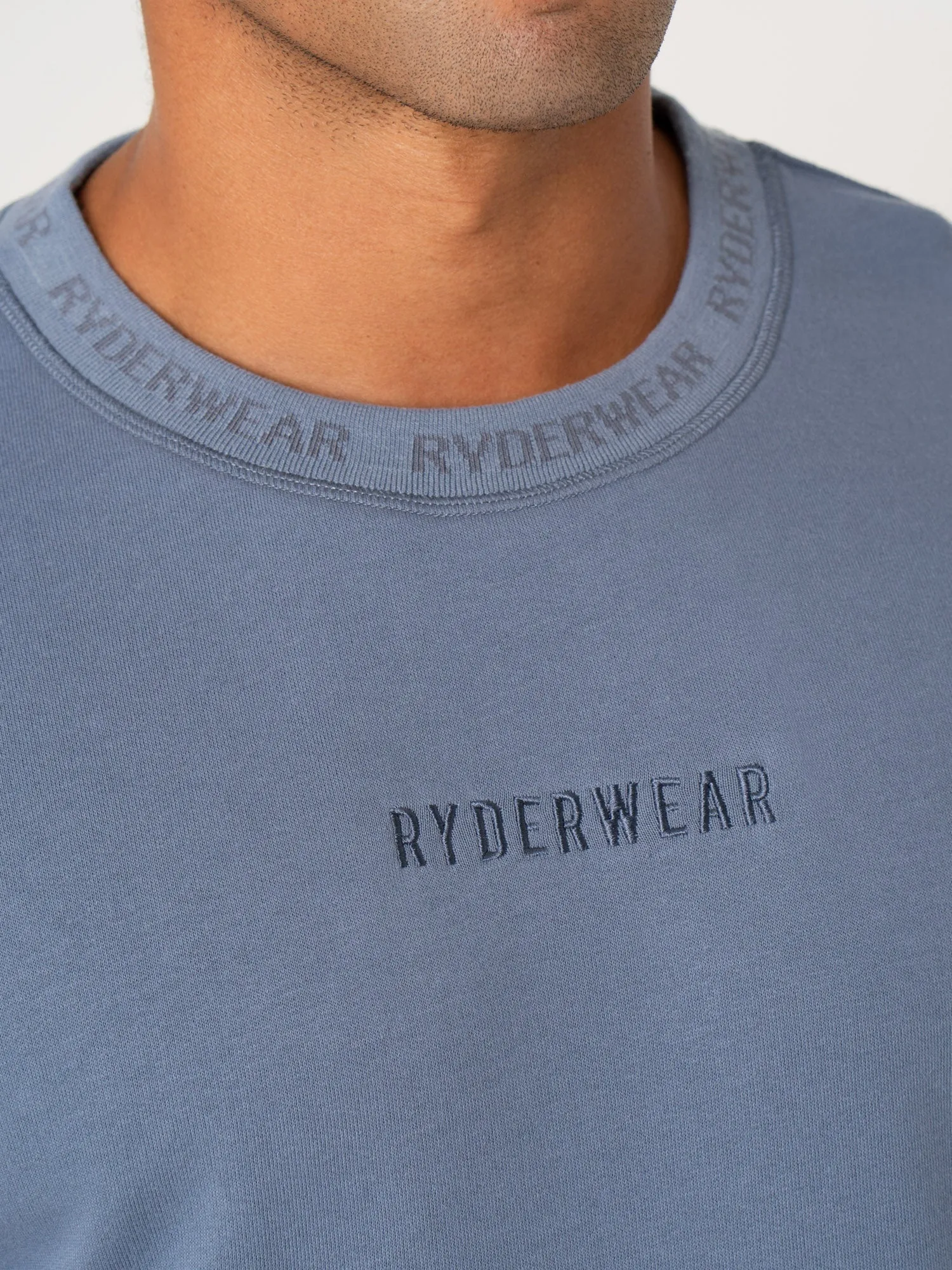 Odor Resistant Treatment Pursuit Fleece T-Shirt - Denim Blue