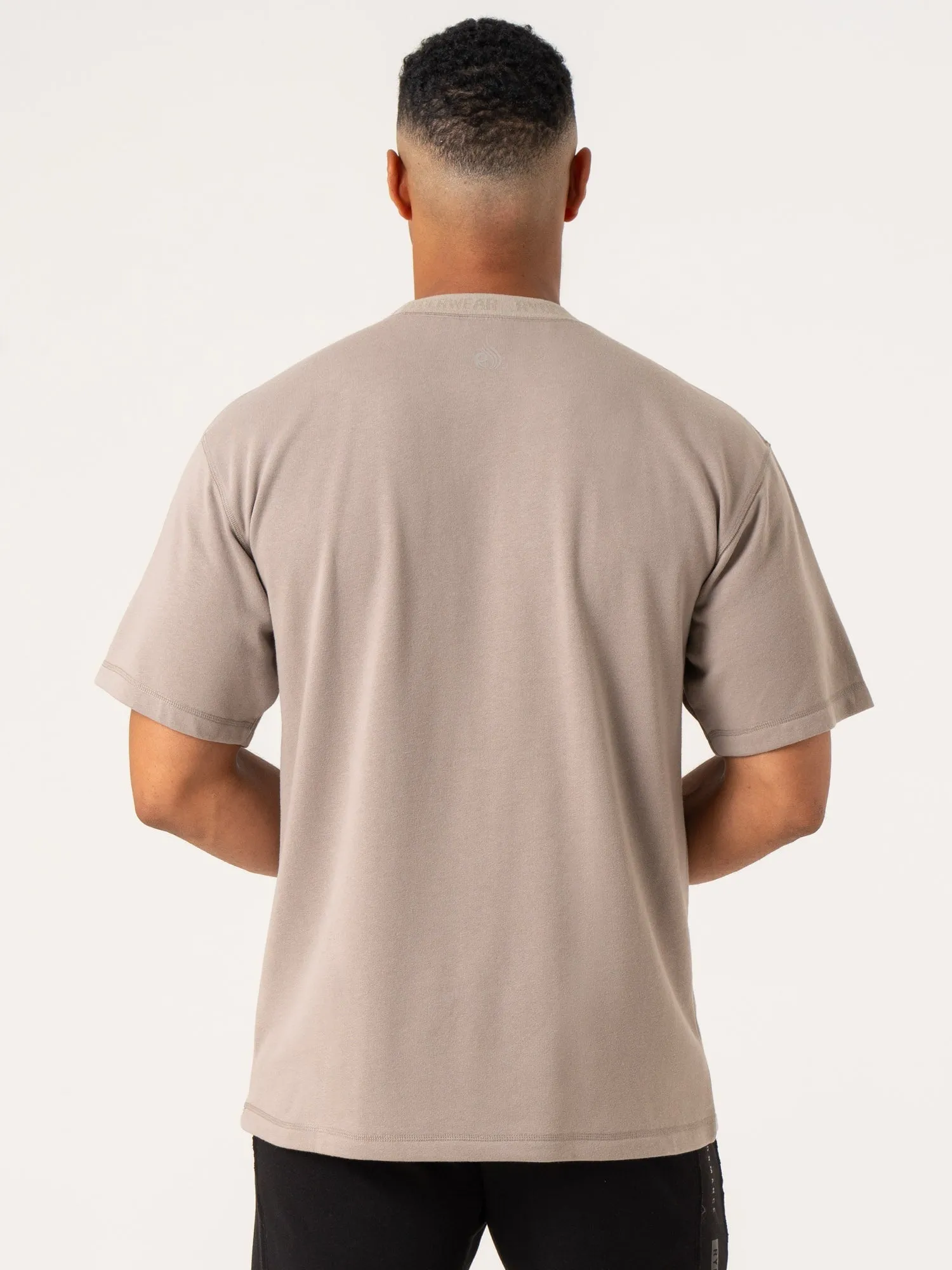 No Shrink Technology Pursuit Fleece T-Shirt - Taupe