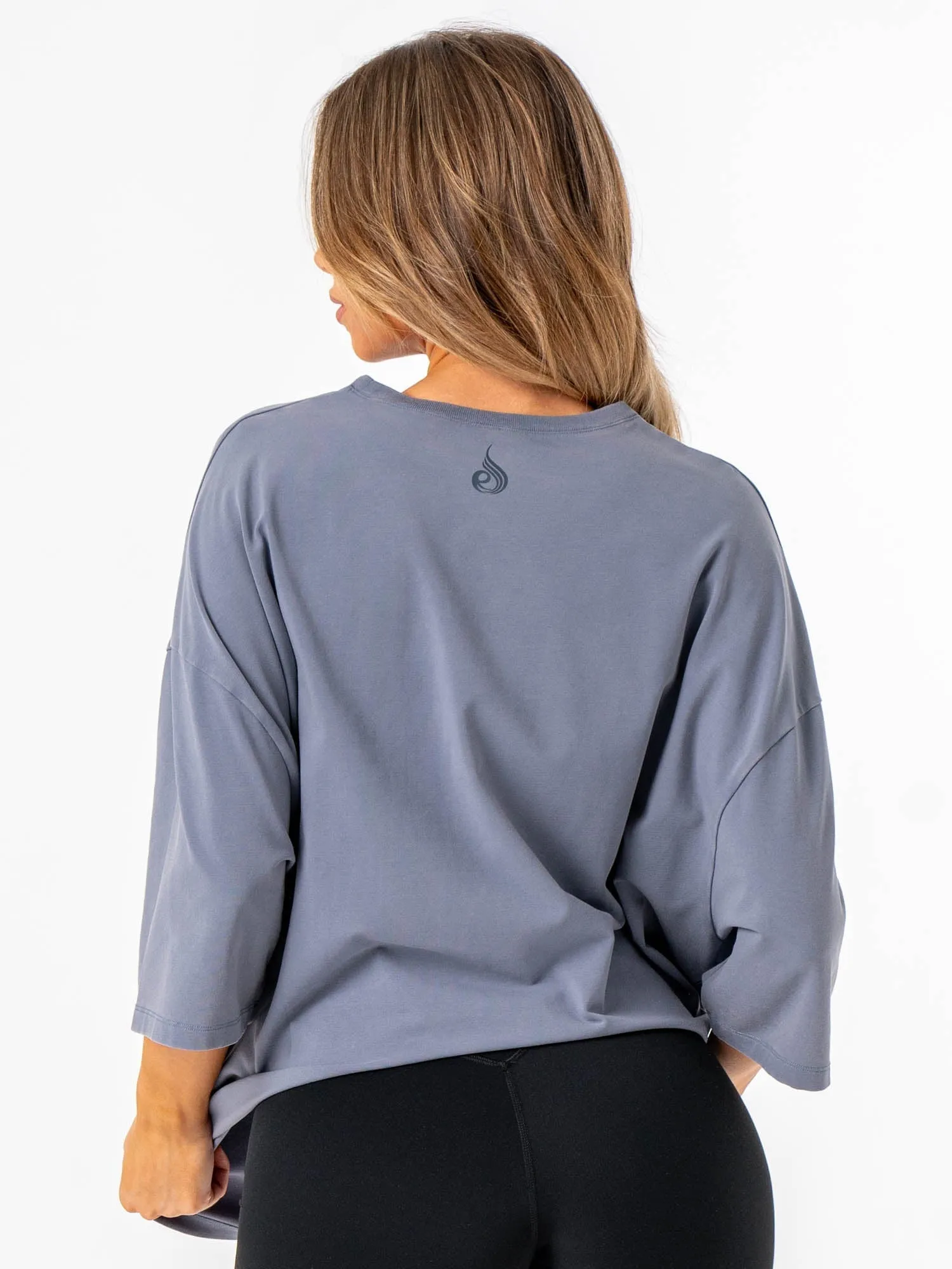 Pursuit Oversized T-Shirt - Denim Blue Stonewash Simple Yet Elegant