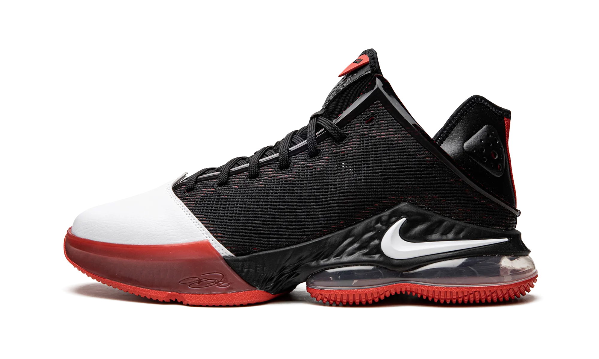 Enhanced Heel Support Wide Base LeBron 19 Low "Bred"