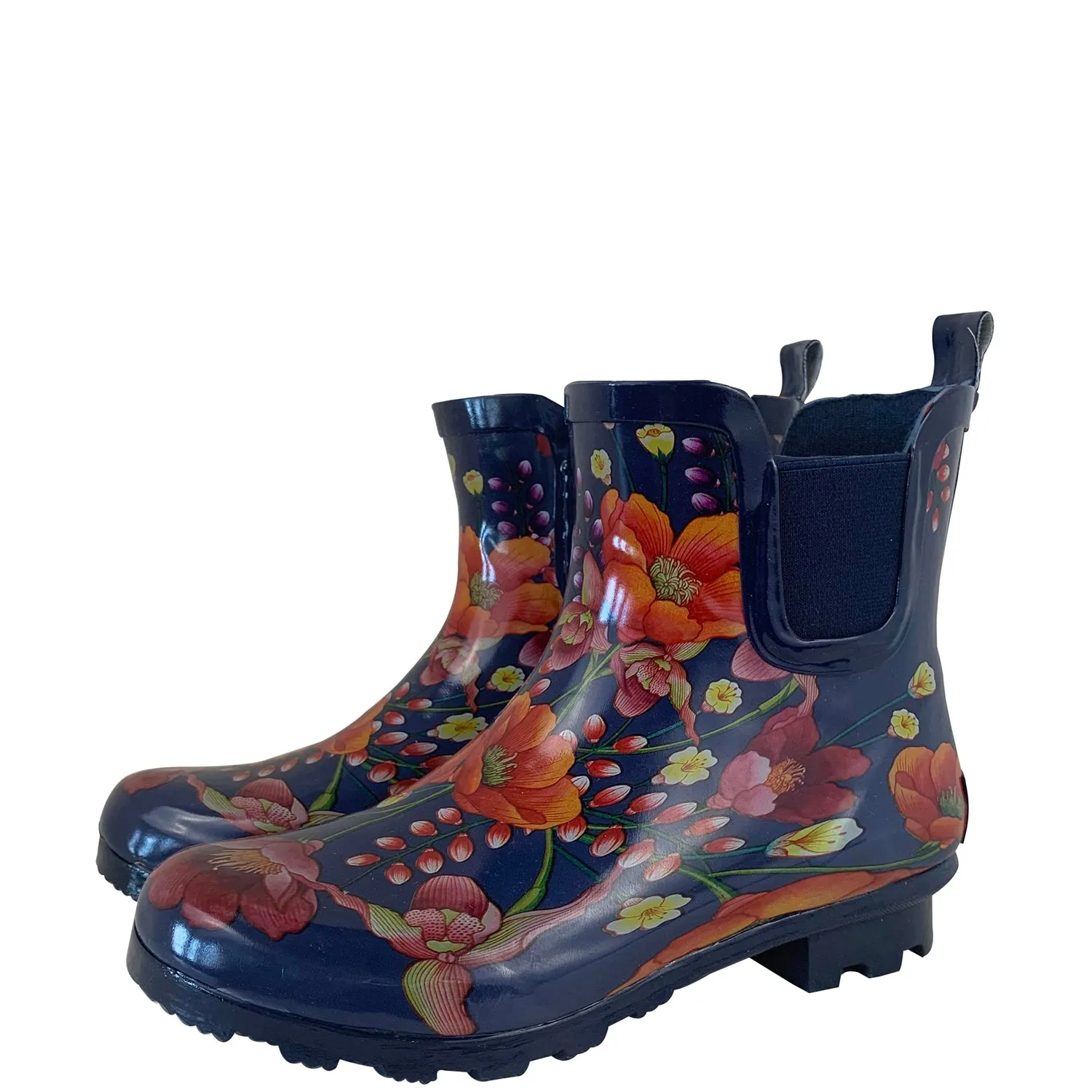 Rain Boots - Fall Flowers (3202) Torsion Control System Shopping Lover