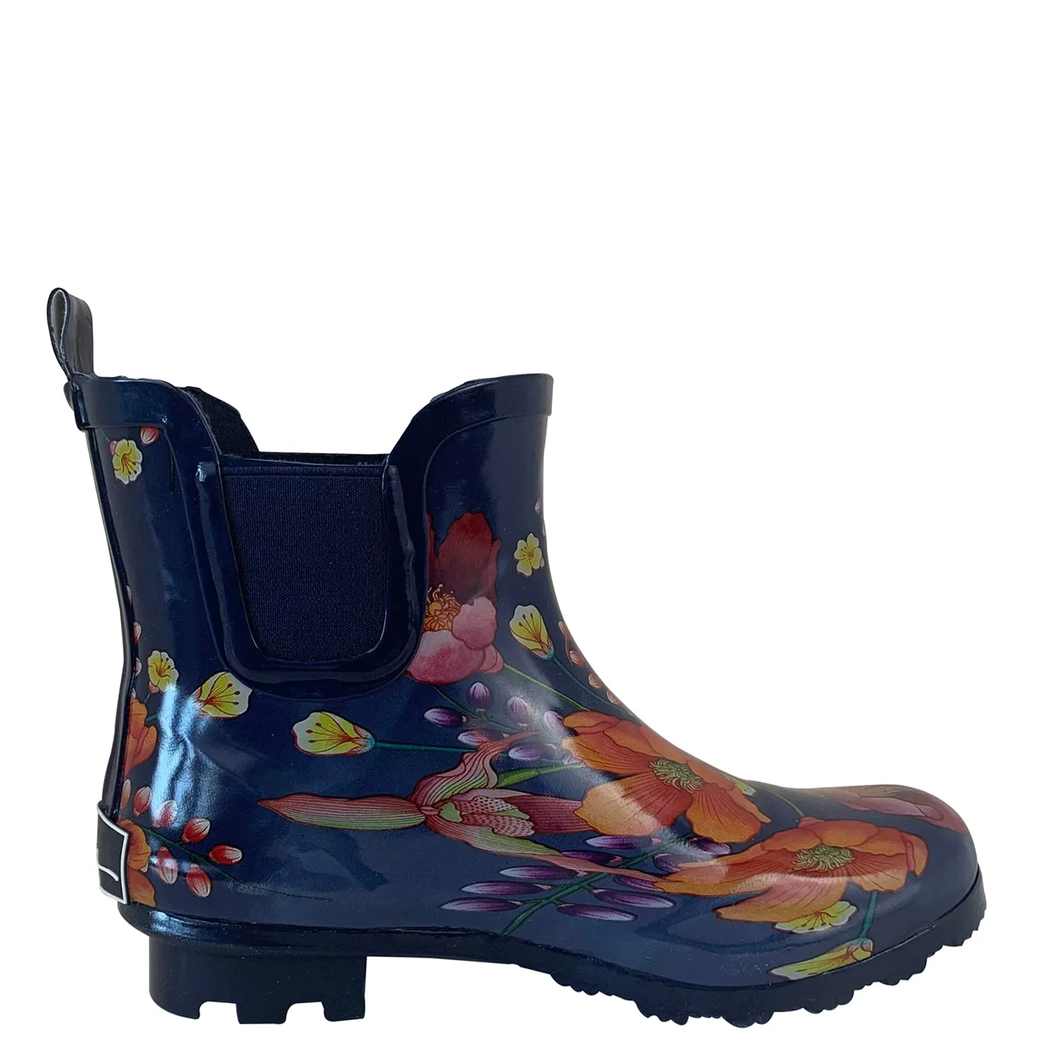 Rain Boots - Fall Flowers (3202) Non Compression Fit Ergonomic Shape
