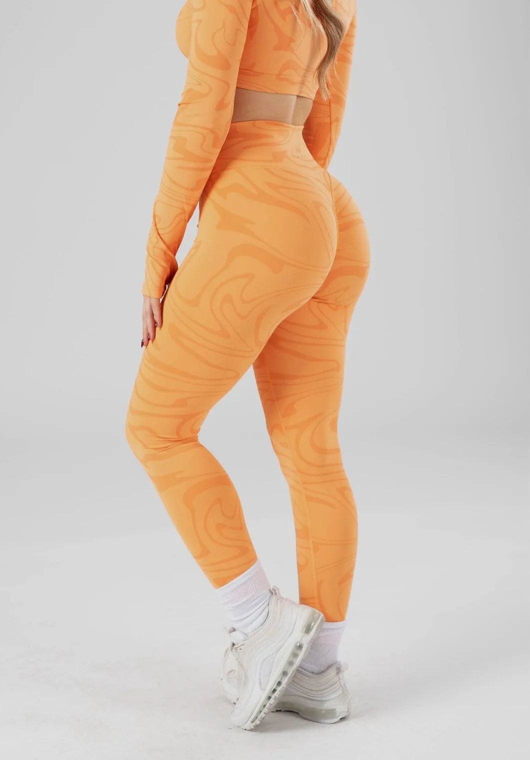 RecStretch?  DesB Original Sculptseam?  Plus Legging Creamsicle Casual Wearer Four Way