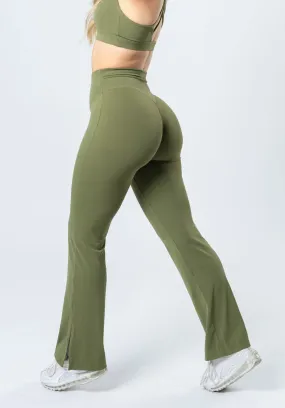 RecStretch Original Sculptseam? Plus Flare Legging 31" Olive Tagless Labeling System