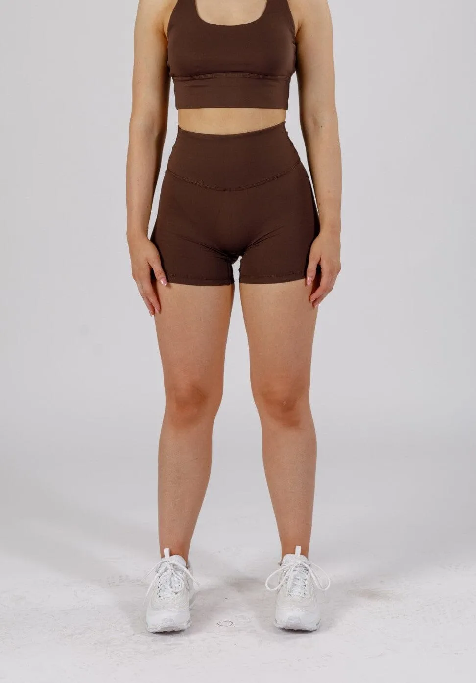 RecStretch Original Sculptseam? Plus Short 5" Walnut snap closure Clean Lines