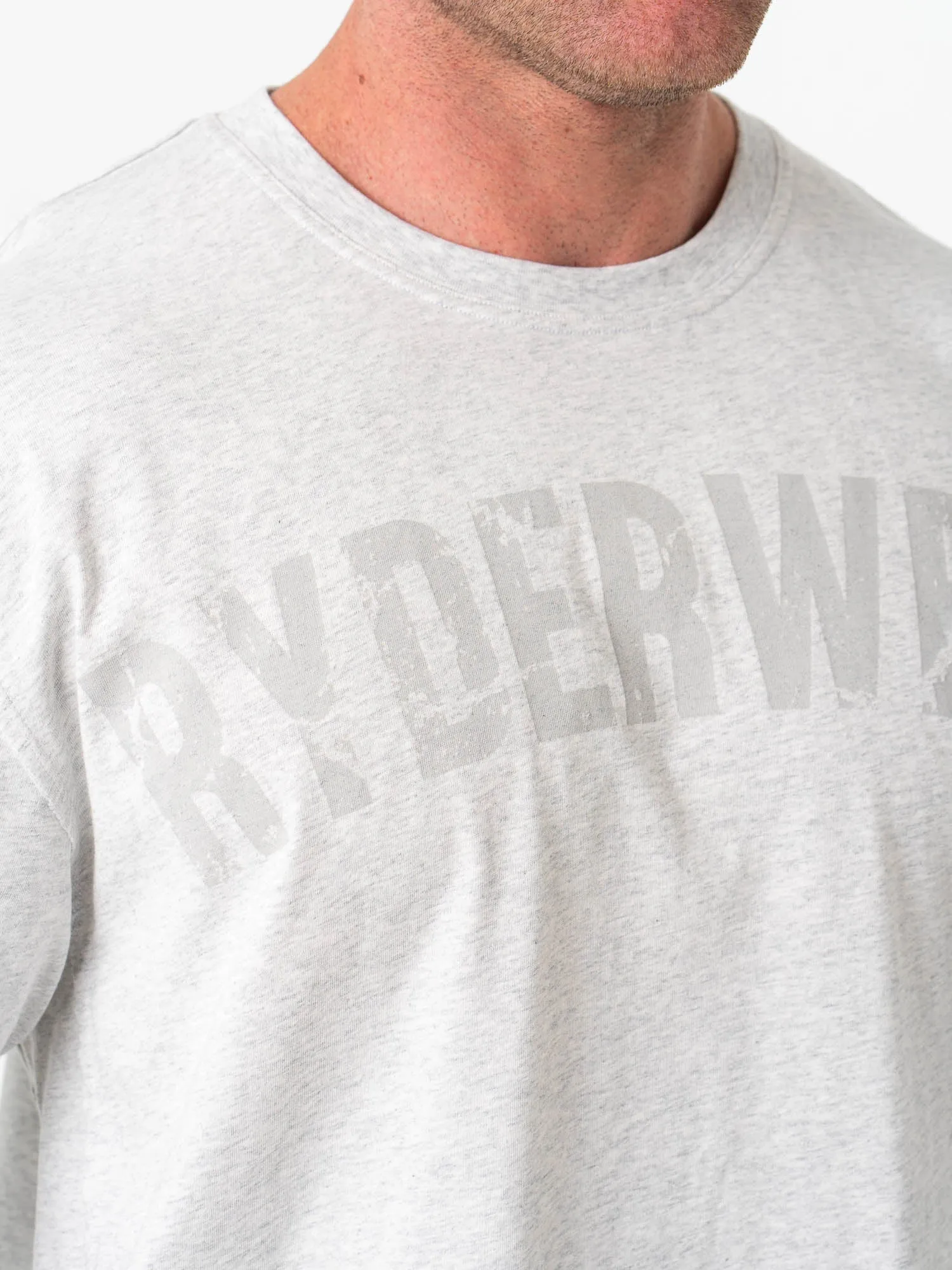 Force Oversized T-Shirt - Chalk Grey Marl StretchComfortWeave