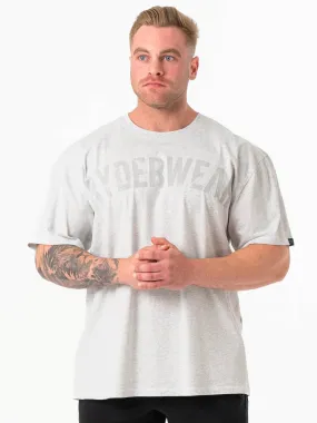 Force Oversized T-Shirt - Chalk Grey Marl Classic Wearable Comfortable apparel