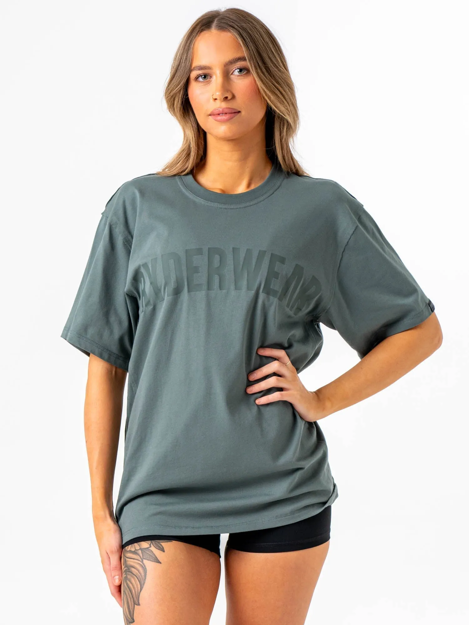 Casual Look Force Oversized T-Shirt - Fern Green