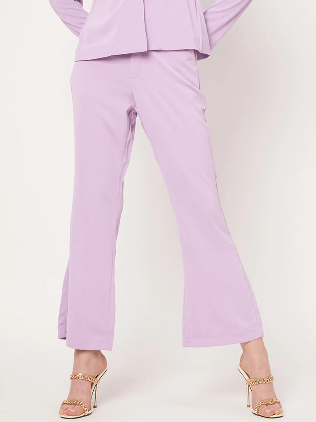 Madame Lavender Bootcut Trousers Quick Fit Wear