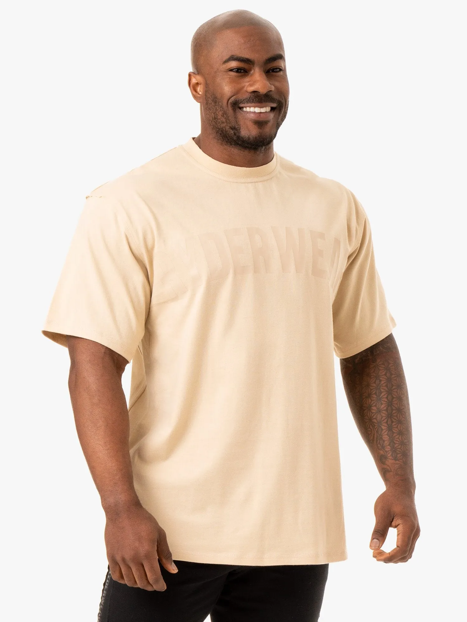 Force Oversized T-Shirt - Sand Comfy Wear Fit Slim Fit Wear