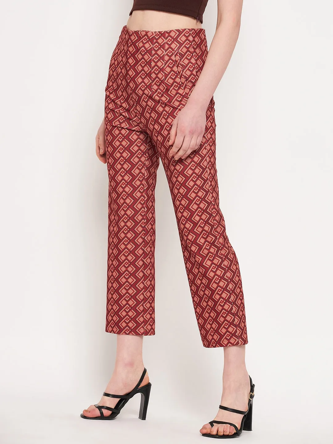 Breathable Design Madame Printed Rosewood Trouser