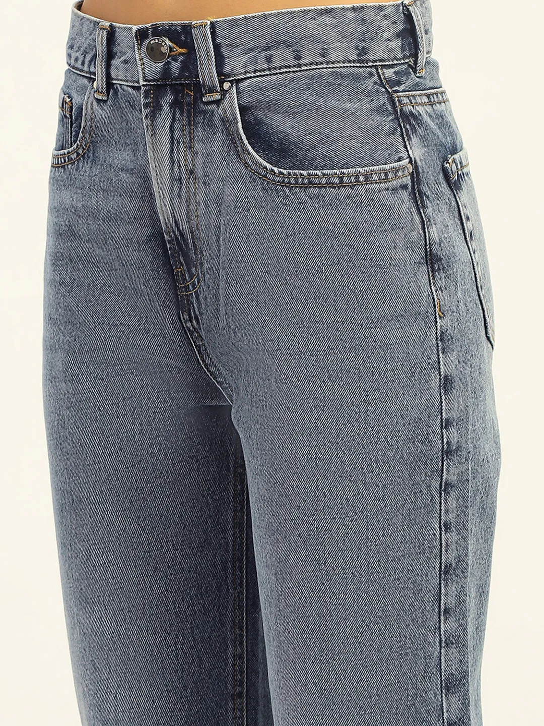 Perfect for All Outfit Routine Madame Blue Boyfriend Fit Cotton Denim