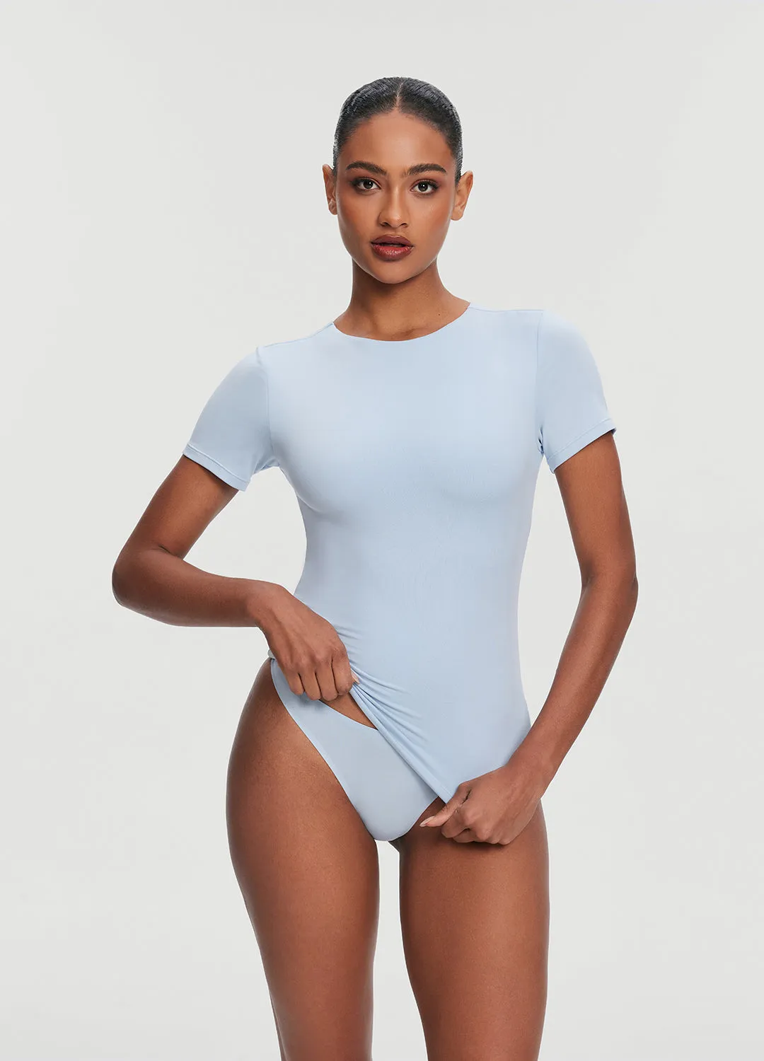 Short Sleeve Crew Neck Top Ultimate Comfort Comfy Vibe