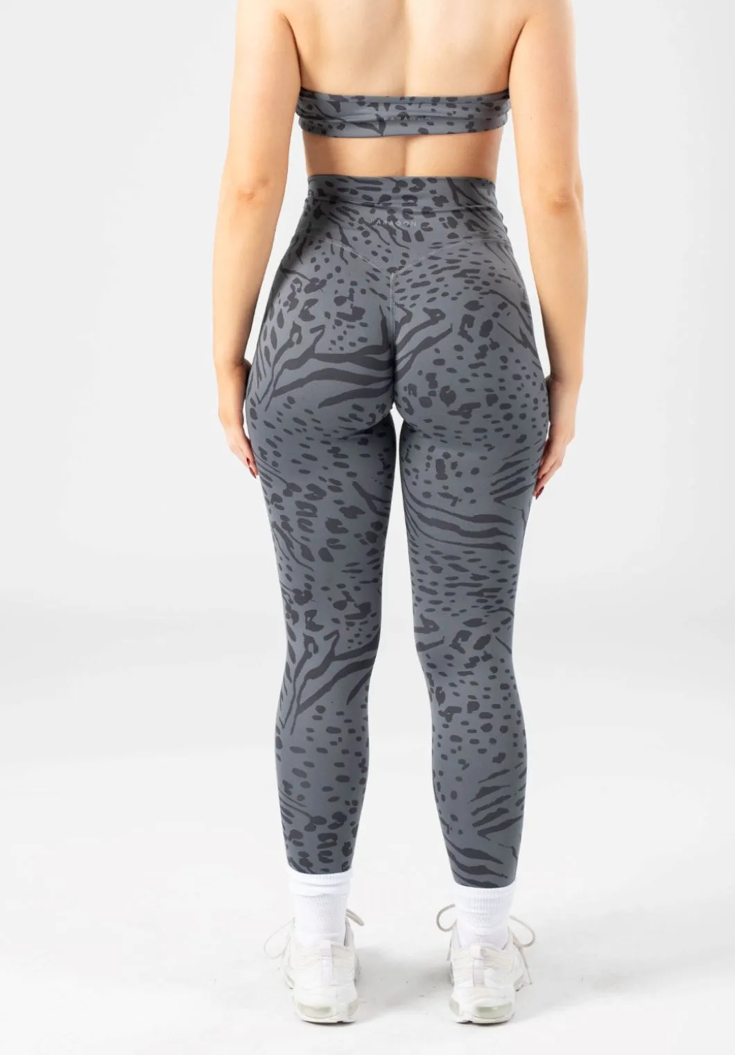 Reluna Original Sculptseam? Legging Grey Tiger Soft and Stretchy Dance Practice Loose Fit