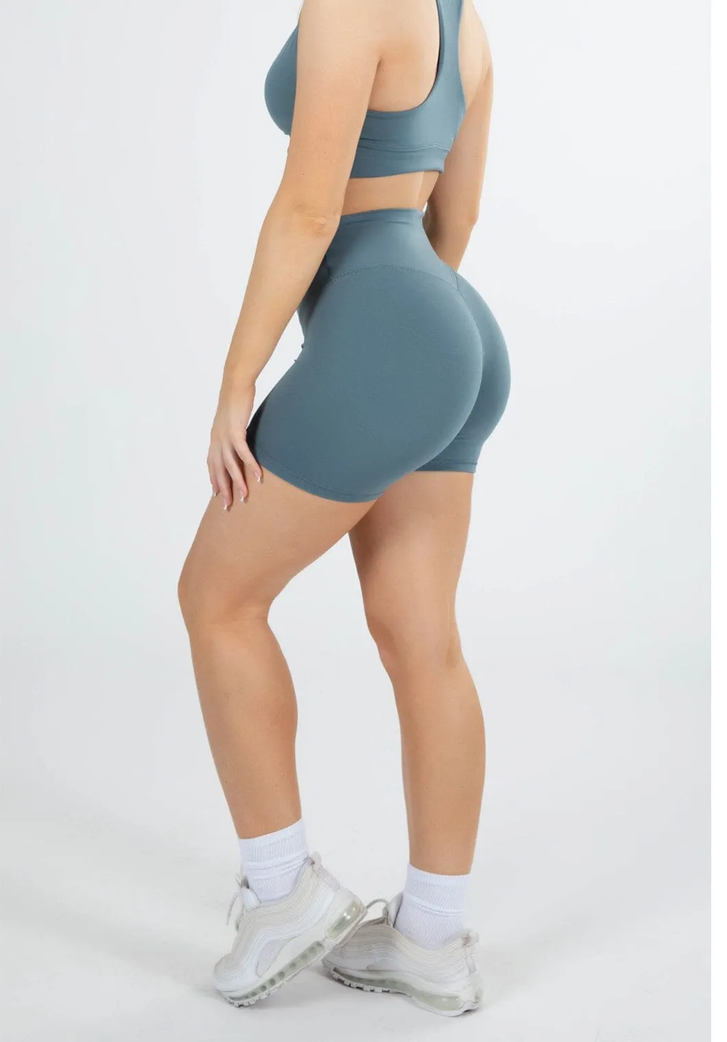 Reluna Original Sculptseam? Short Slate Stretch Layers Flexible Side Panels