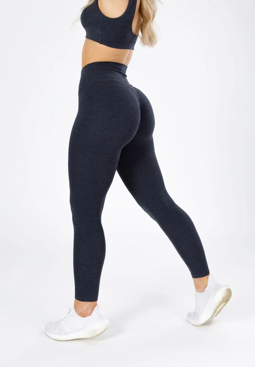 Reluna Spacedye Original Sculptseam? Legging Black Static Sleek Stretch Active Comfort