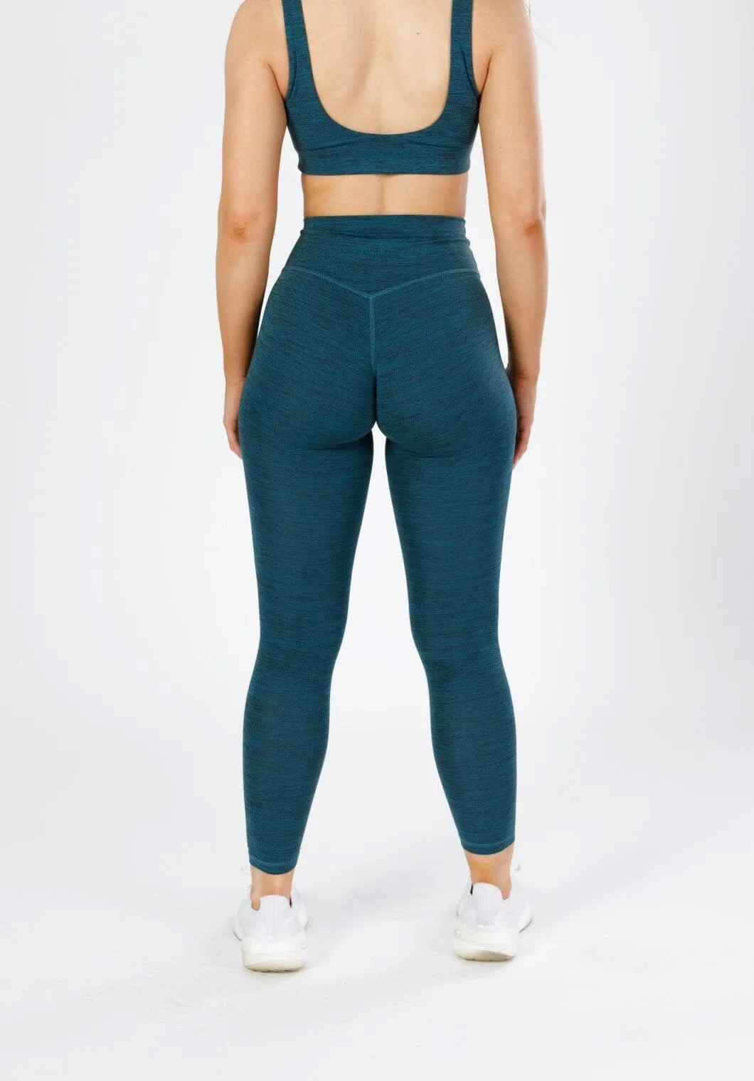 Light and Breathable Reluna Spacedye Original Sculptseam? Legging Green Static