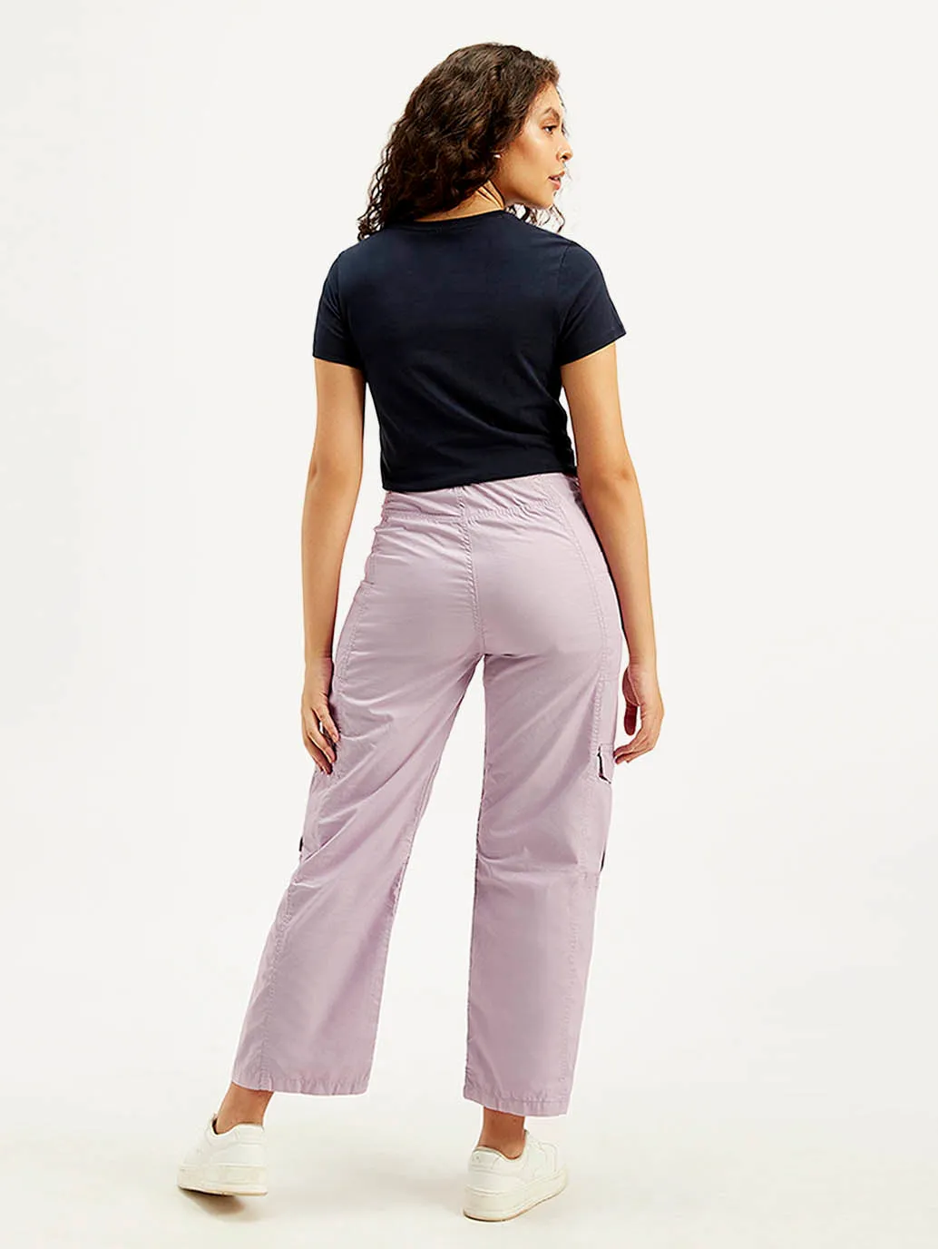 Day Ready Women's Purple Loose Fit High Rise Jeans