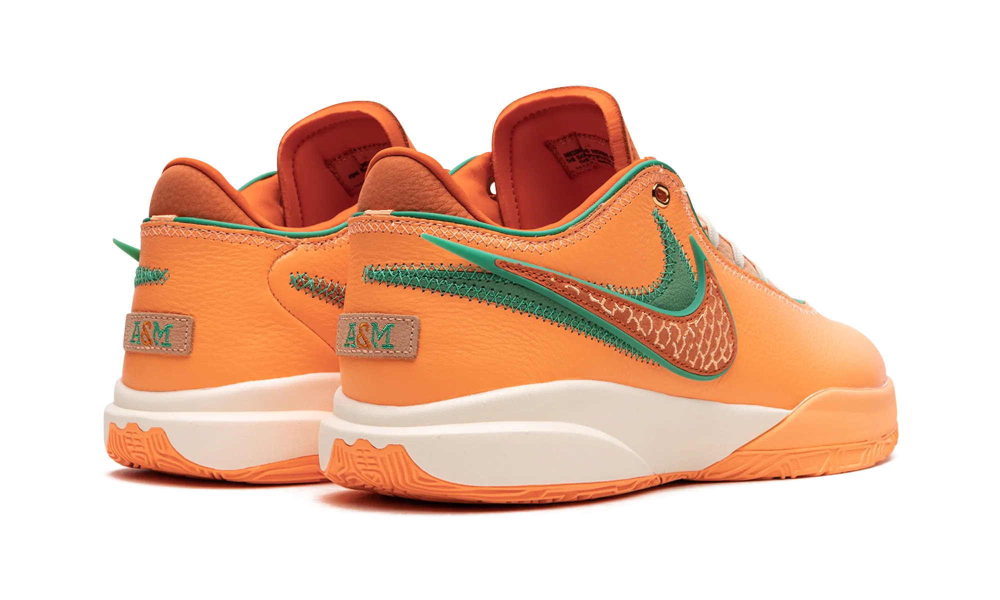 LeBron 20 "FAMU x APB - Safety Orange" Responsive Forefoot Flex Quick Turn Build