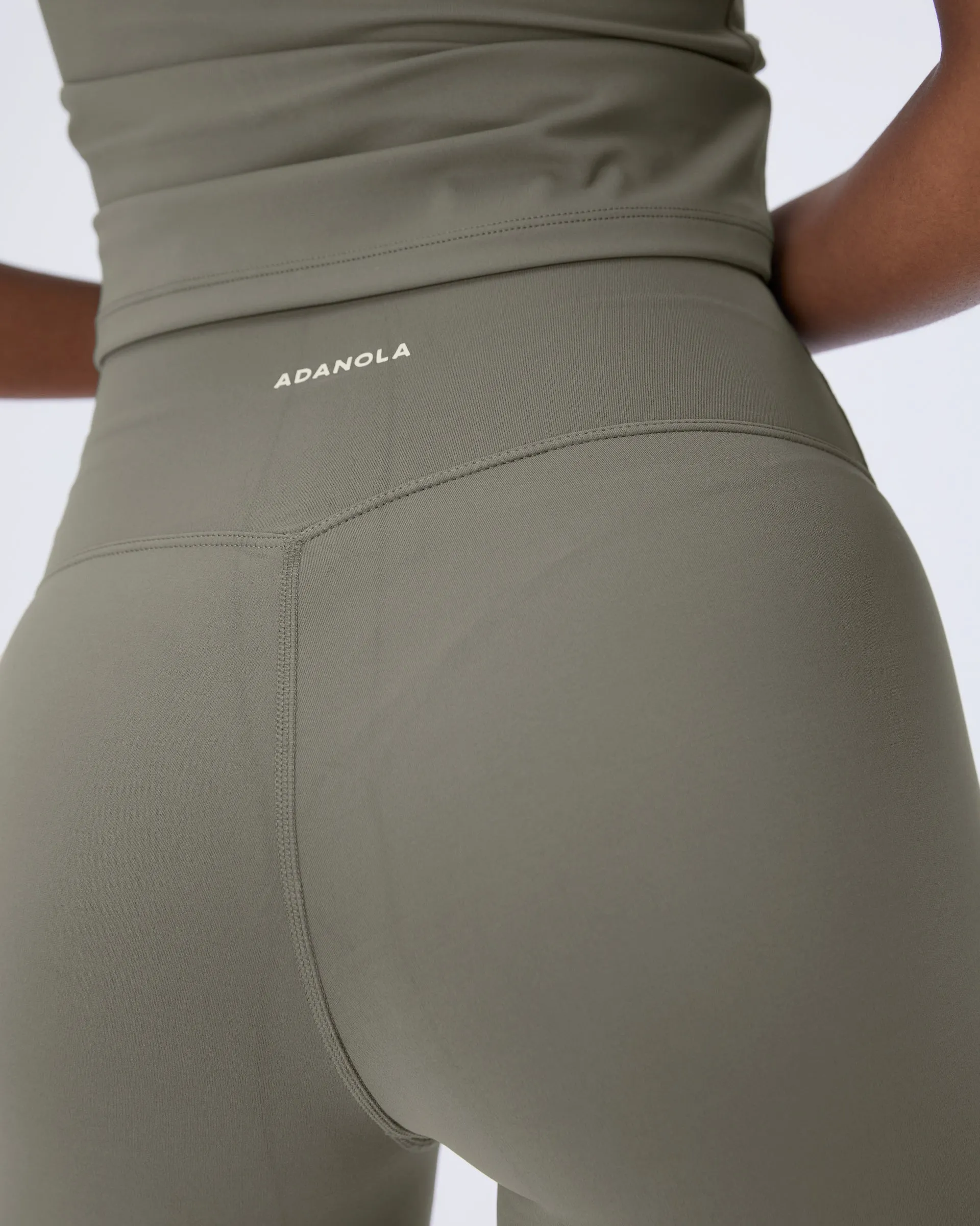 Ultimate Crop Shorts - Olive Green Athletic Cut