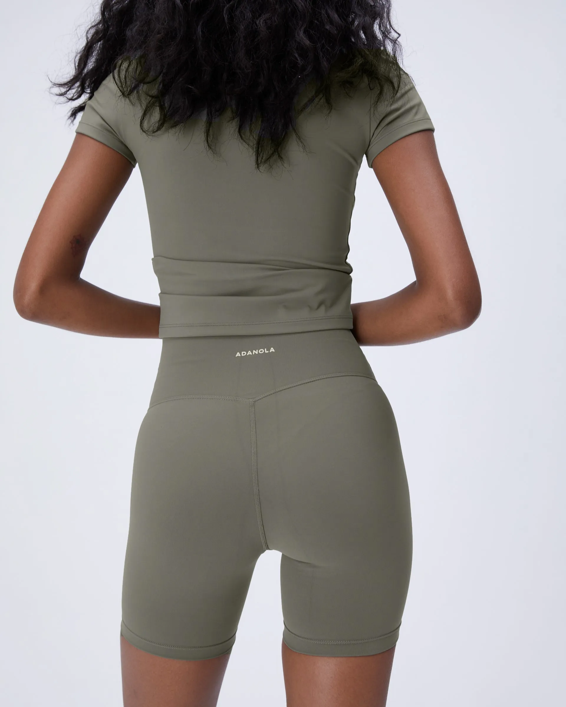 Anti - odor Ultimate Crop Shorts - Olive Green