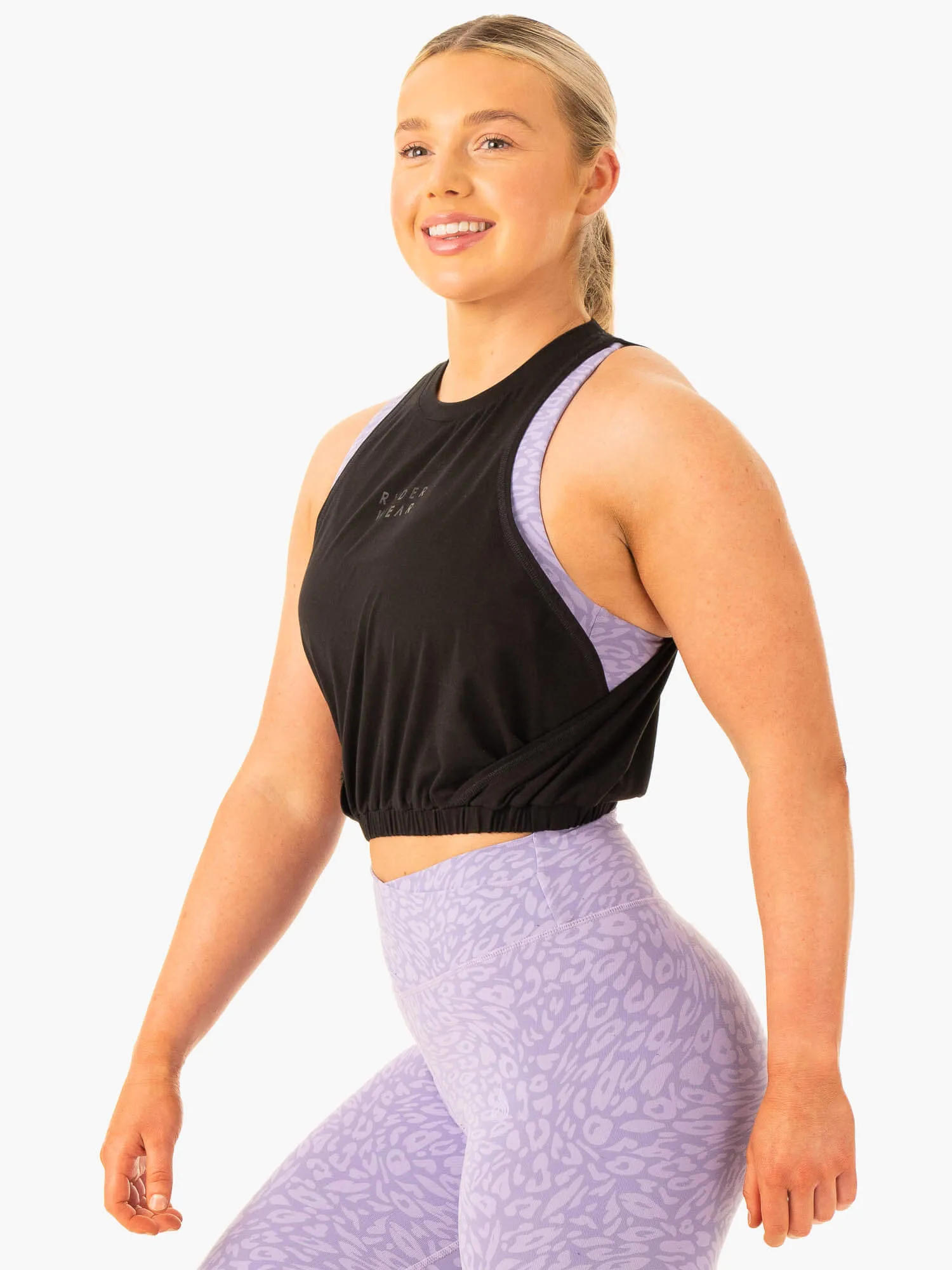 NonChafeCollarTech Modern Silhouette Rotation Tank - Black