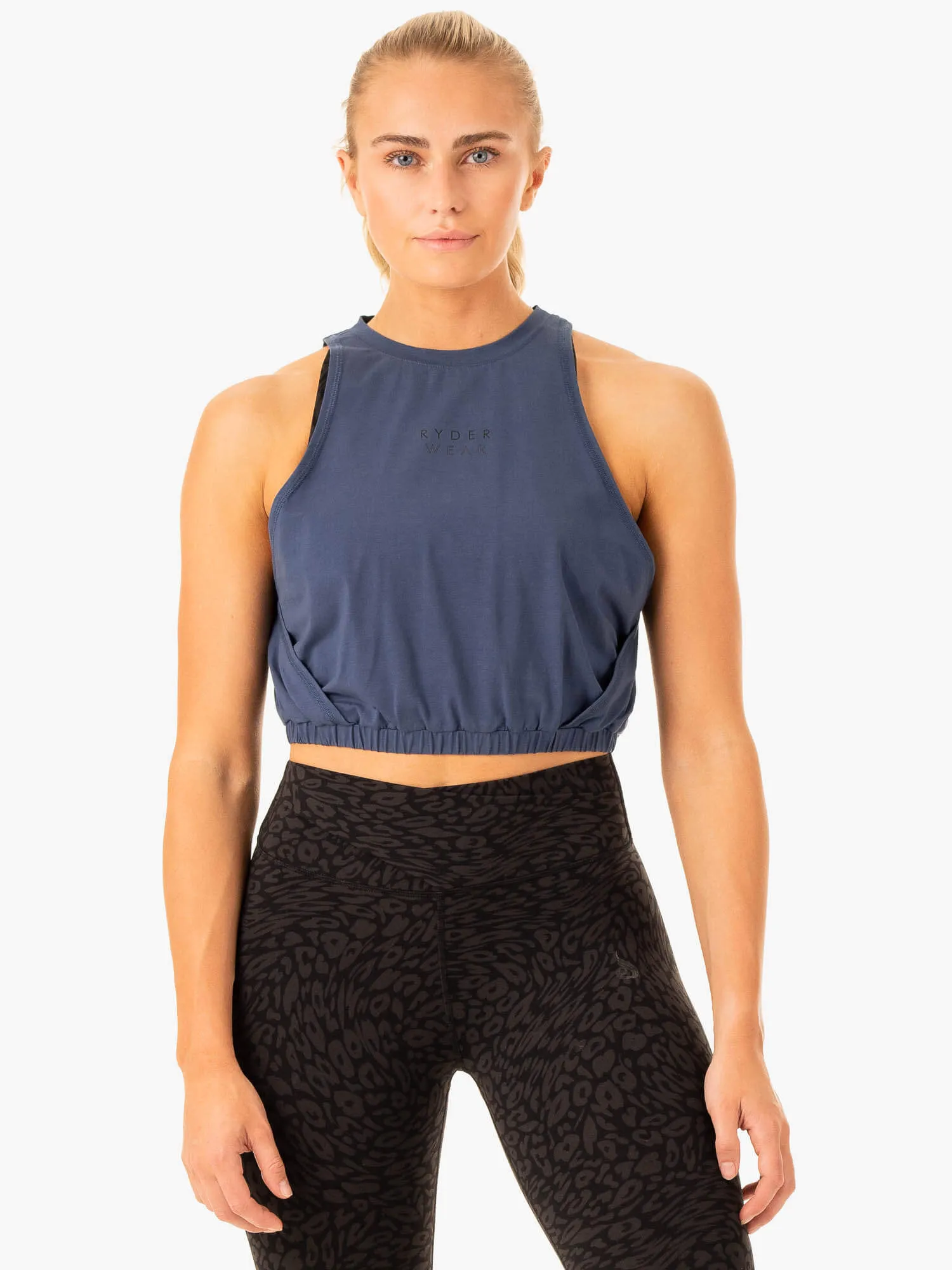 Summer Sweater Rotation Tank - Navy